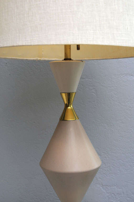 American Tri-Colored Table Lamps by Gerald Thurston for Lightolier