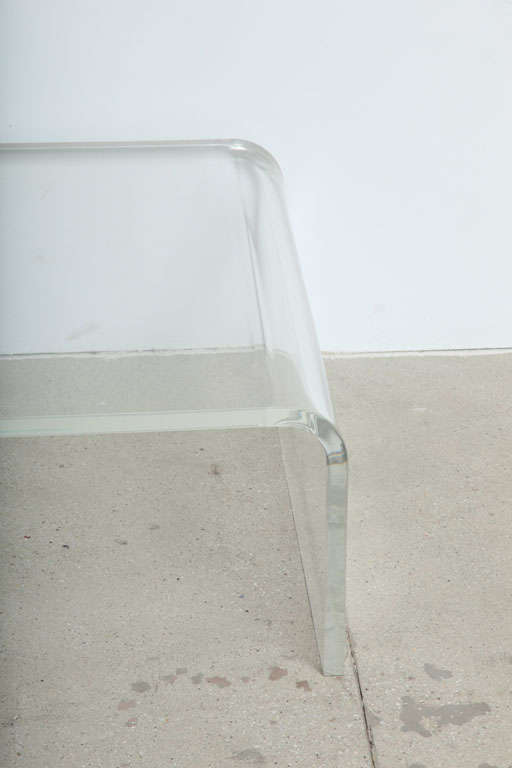 Lucite Waterfall Coffee Table 1
