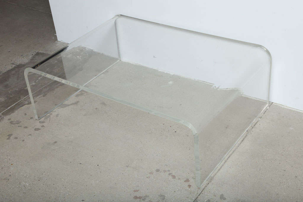 Lucite Waterfall Coffee Table 2
