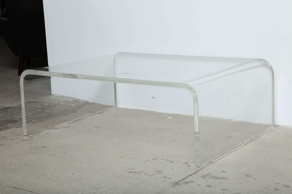 Lucite Waterfall Coffee Table 3