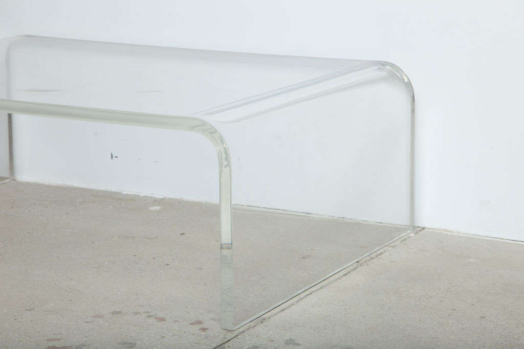 Lucite Waterfall Coffee Table 4