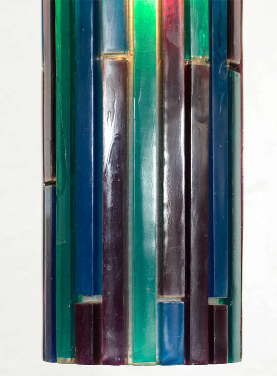 Mid-Century Modern Set of Three Resin Pendants For Sale