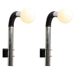 Pair of Italian Adjustable Wall Sconces by Targetti Sankey
