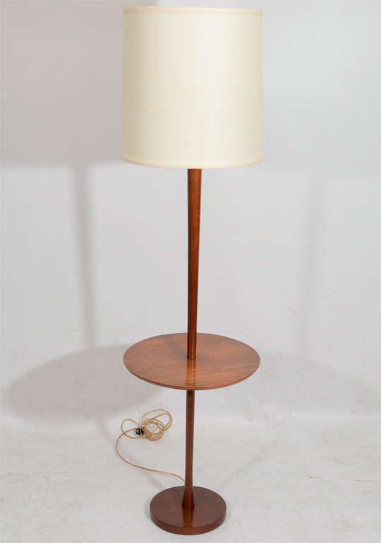 Danish Walnut Floor Lamp