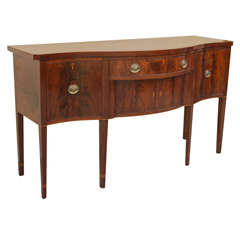 18th Century Federal Period Flame Mahogany Sideboard