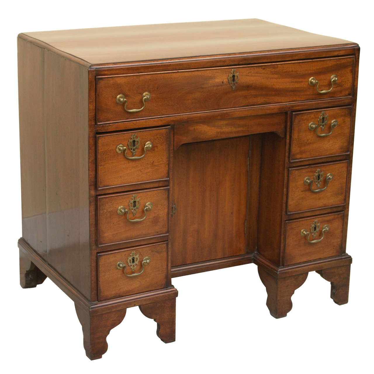 18th Century George II Mahogany Kneehole Desk - STORE CLOSING MAY 31ST For Sale
