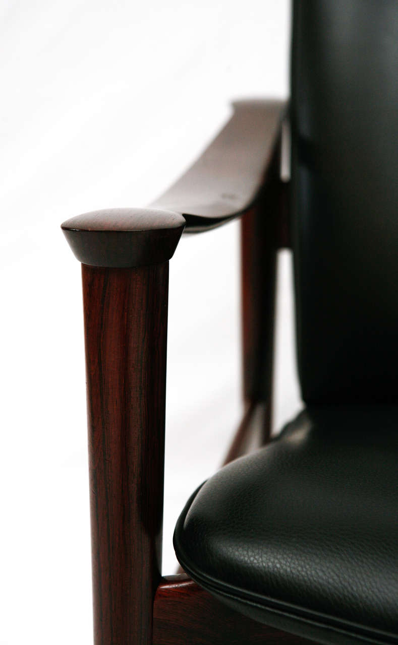 Mid-20th Century Frederik Kayser Rosewood Lounge Chair