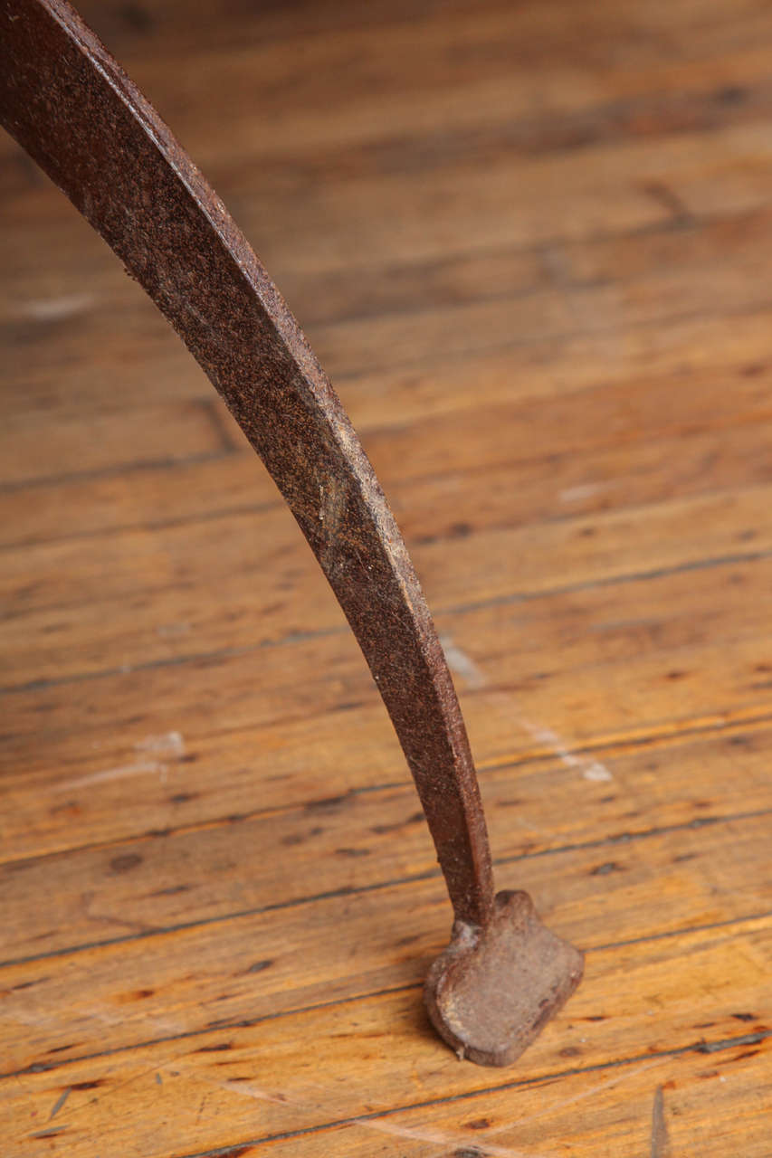Vintage Zinc Top Table at 1stDibs