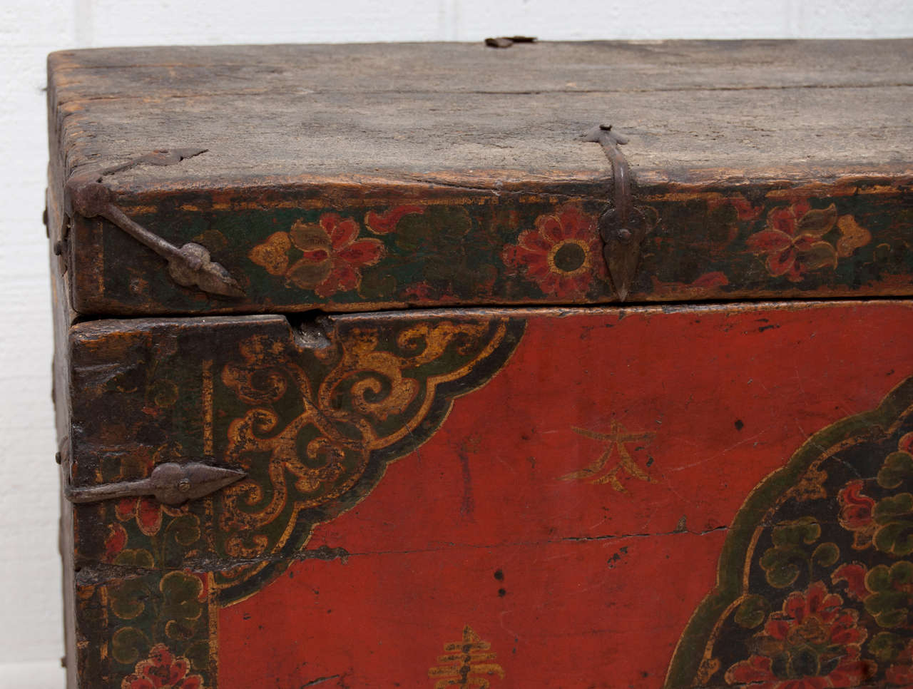 18th Century and Earlier Rare 18th C. Tibetan Chest