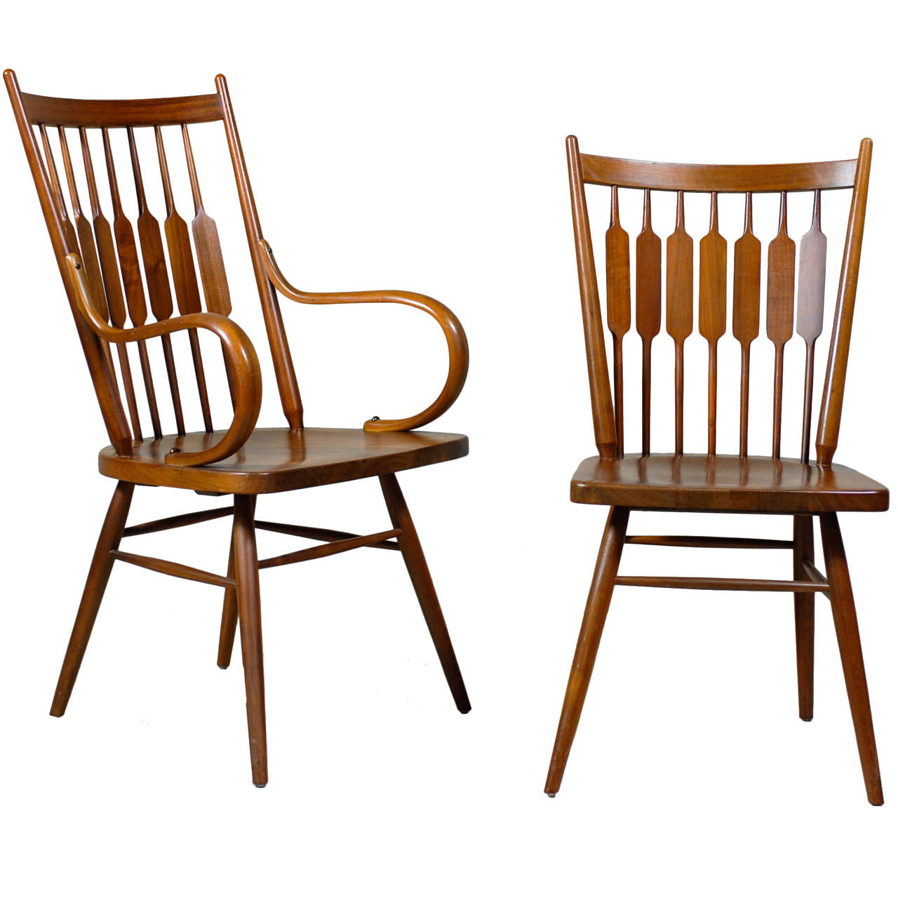 Set of Eight Kipp Stewart "Centennial" Dining Chairs