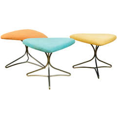 Trio of Stools by Selig Trio of Stools by Selig