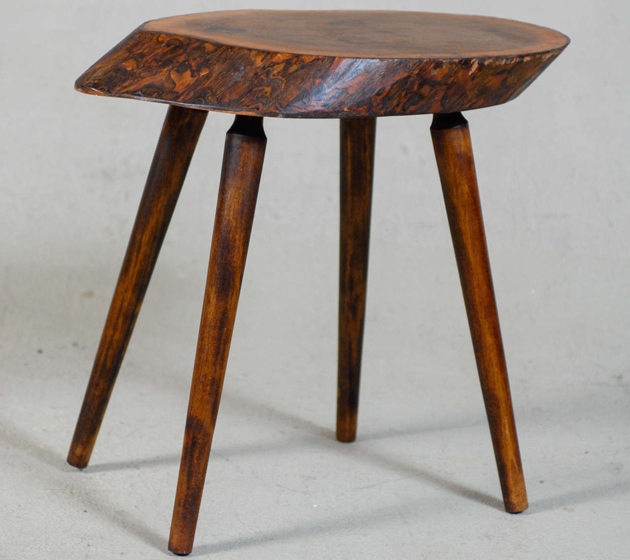 Roy Sheldon Walnut Occasional Table or Stool