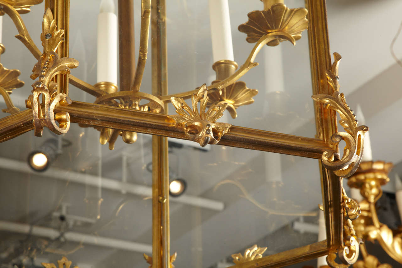 Baroque Important style Louis XV crystal lantern