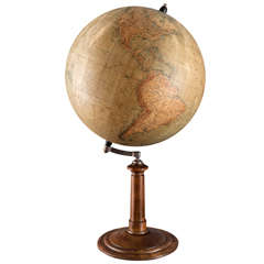 An Impressive German Table Globe Antique An Impressive German Table Globe