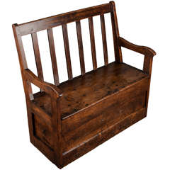 French 19th century Child's Settle