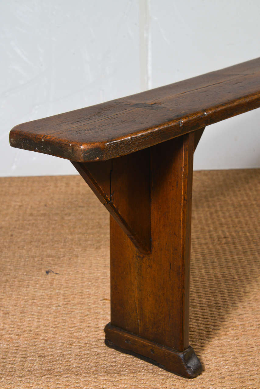 19th Century Antique French Wood Bench