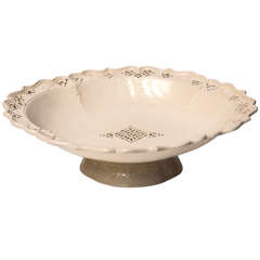 18th Century Creamware, Oval Berry Bowl