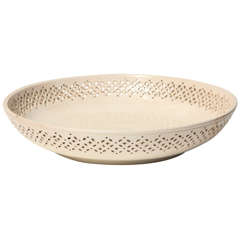 Early 19th Century Creamware Pierced Bowl