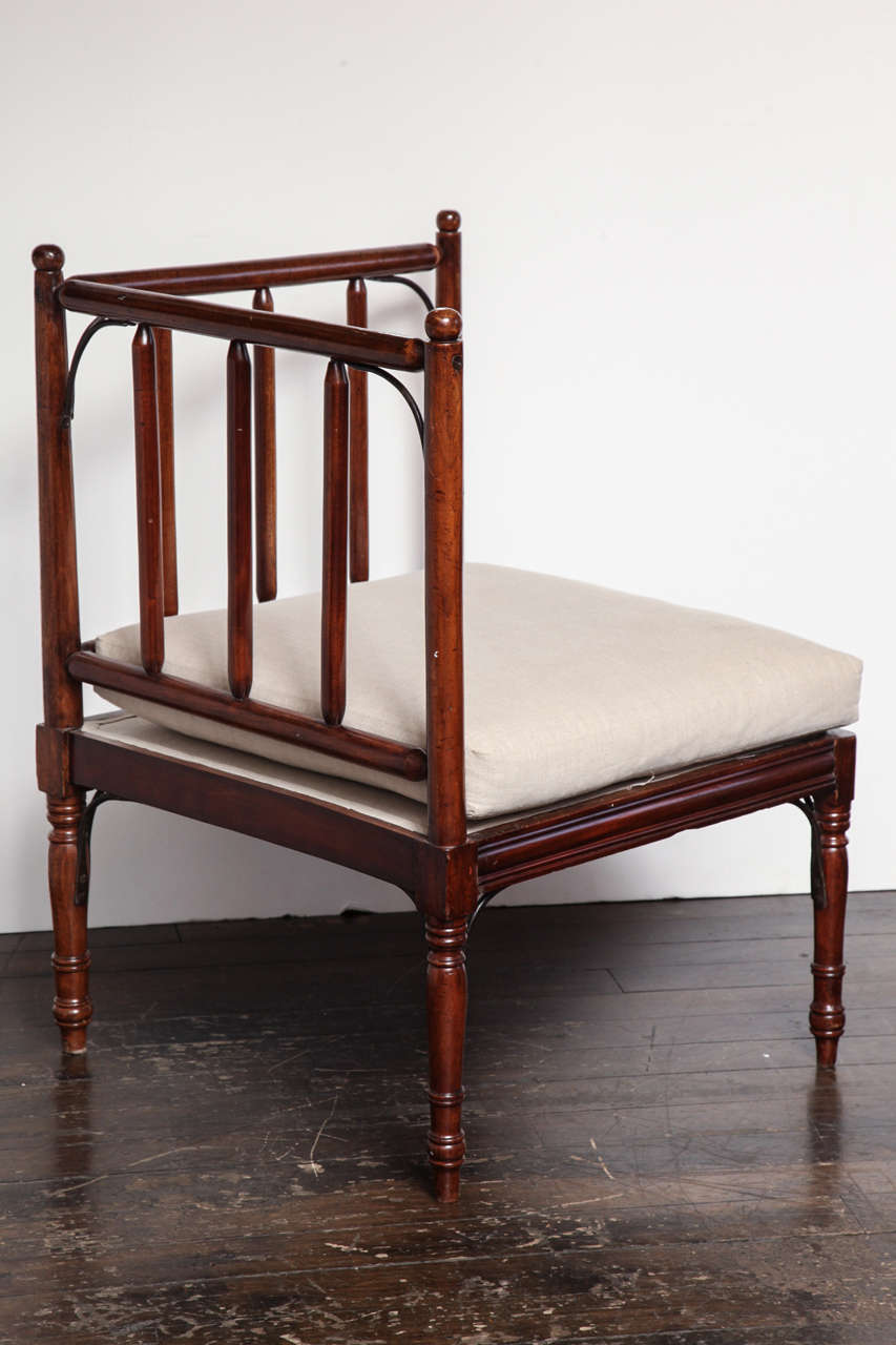 19th Century Irish, Mahogany Corner Chair 1