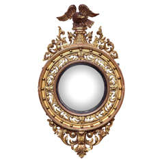 English, William IV, Gilded Convex Mirror 4