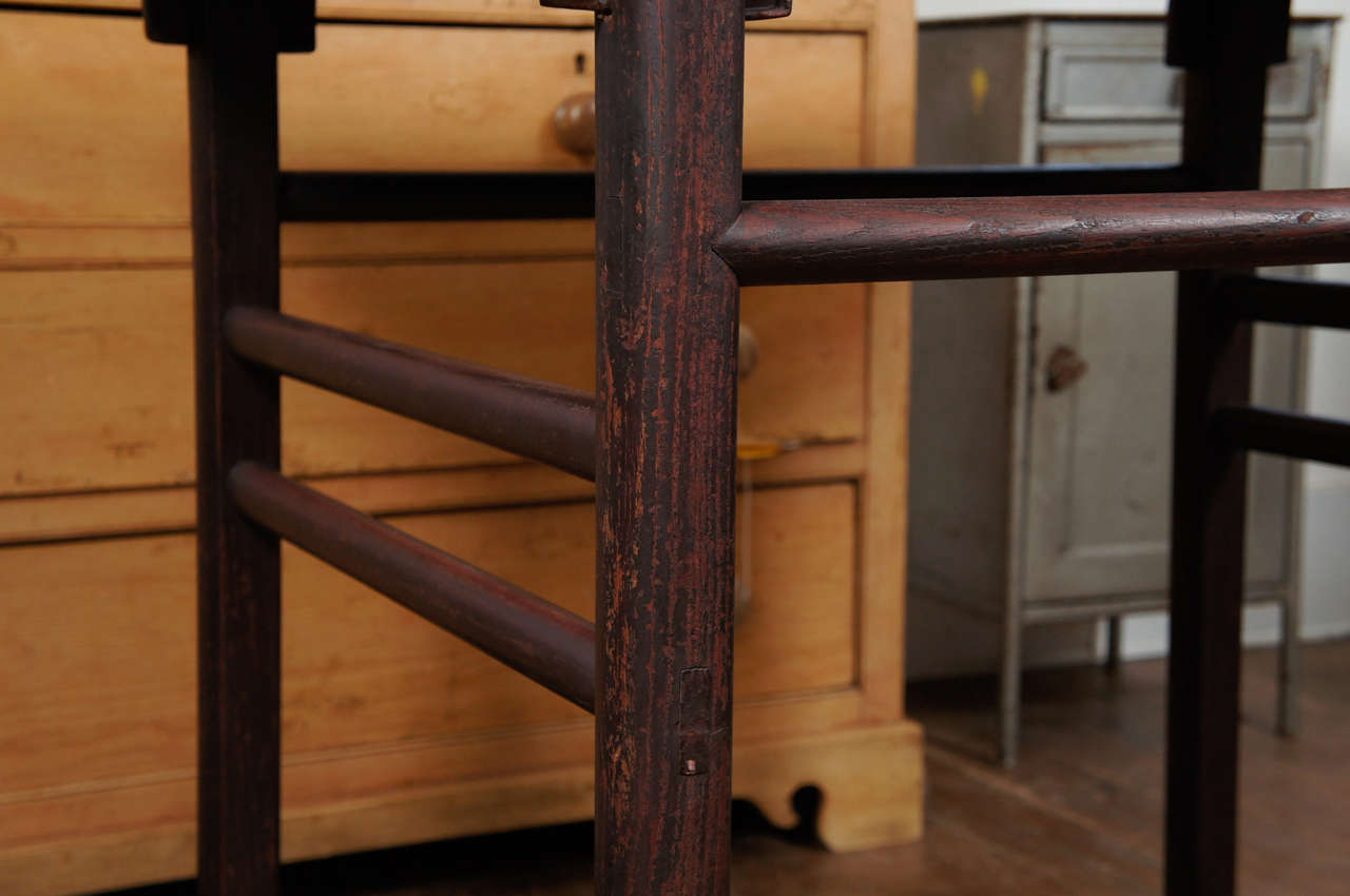 Oriental Tall Table, Early 20th Century In Good Condition For Sale In Hudson, NY