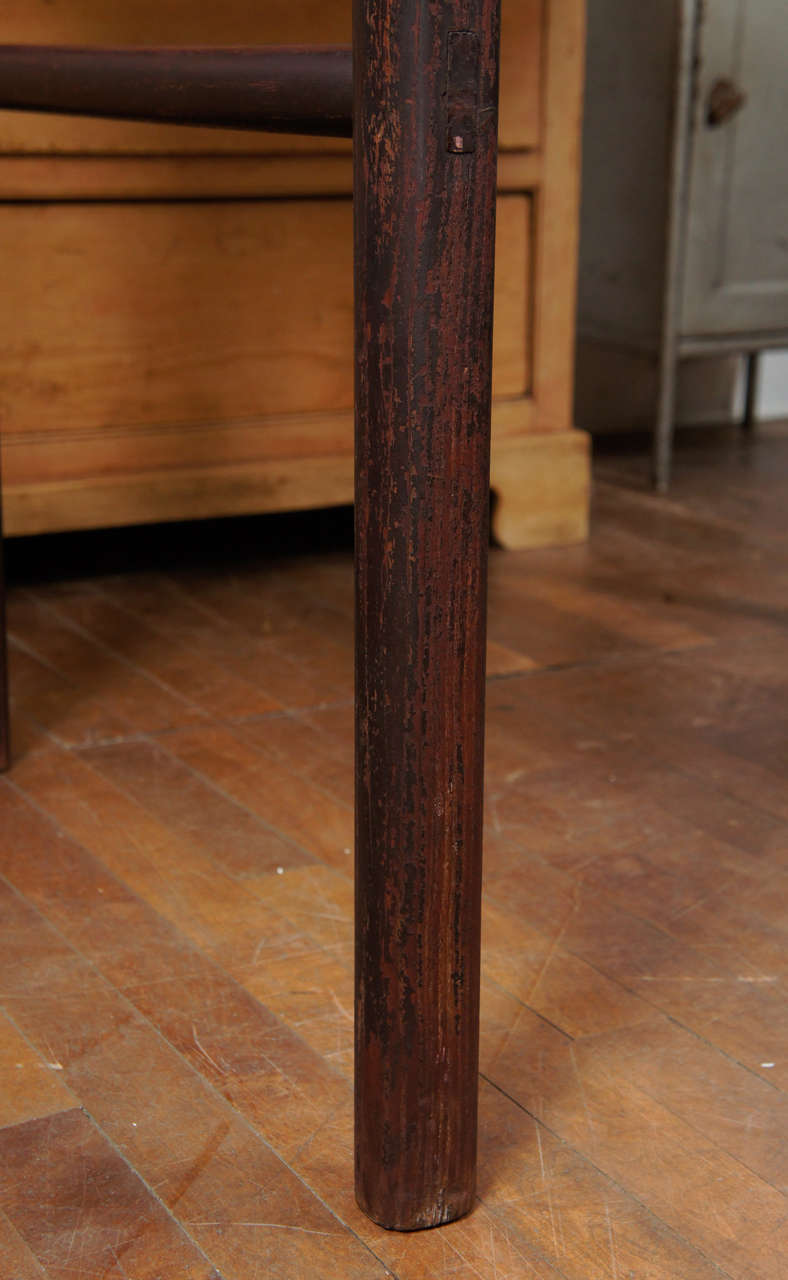 Elm Oriental Tall Table, Early 20th Century For Sale