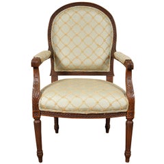 French Upholstered Bergere