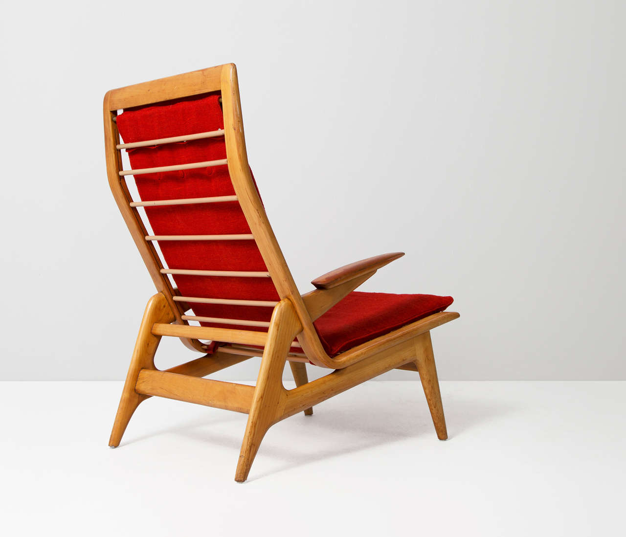 Mid-20th Century Danish Lounge Chair with Teak Armrests, 1950s