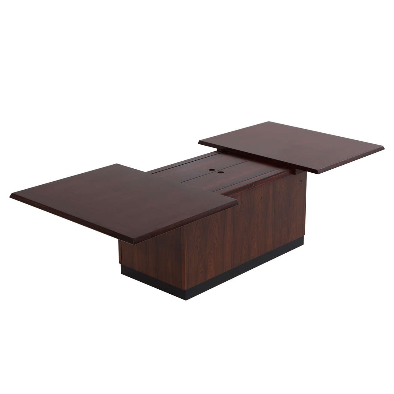 Luxury Danish Rosewood Coffee Table with Dry Bar