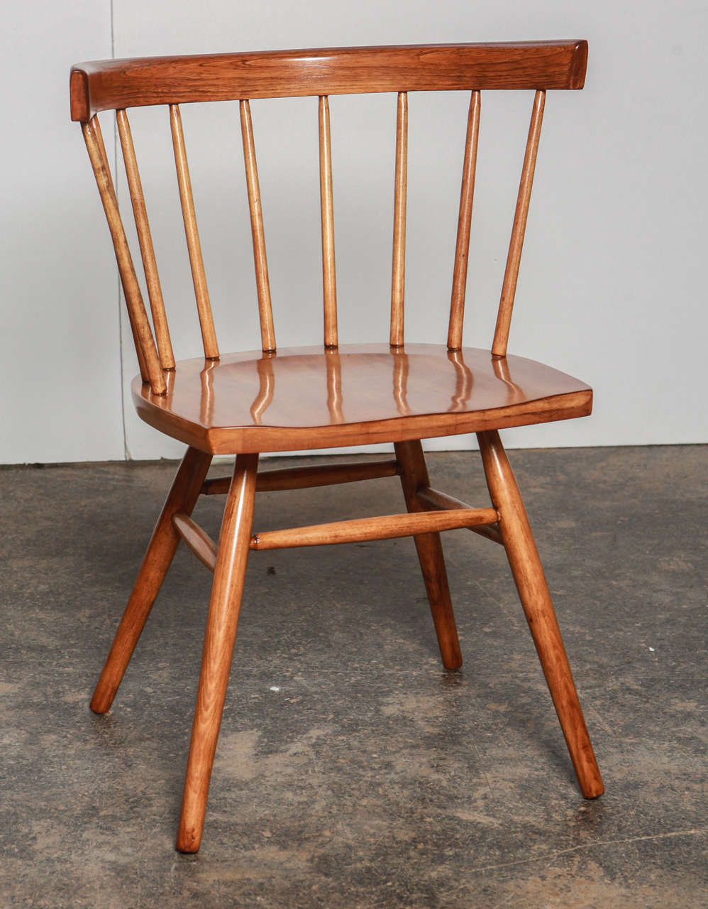 Mid-Century Modern Set of Four George Nakashima Straight Chairs for Knoll For Sale