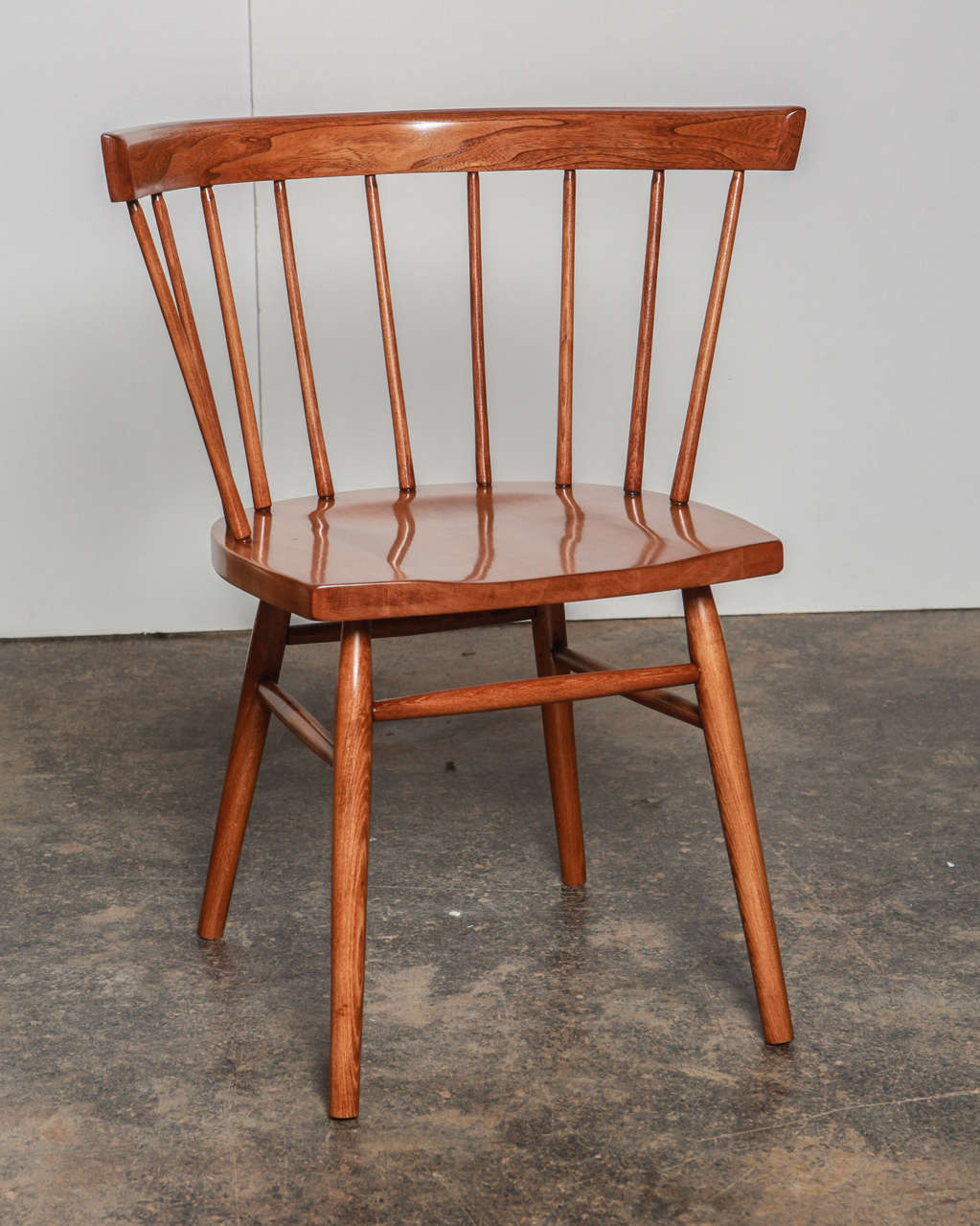 American Set of Four George Nakashima Straight Chairs for Knoll For Sale