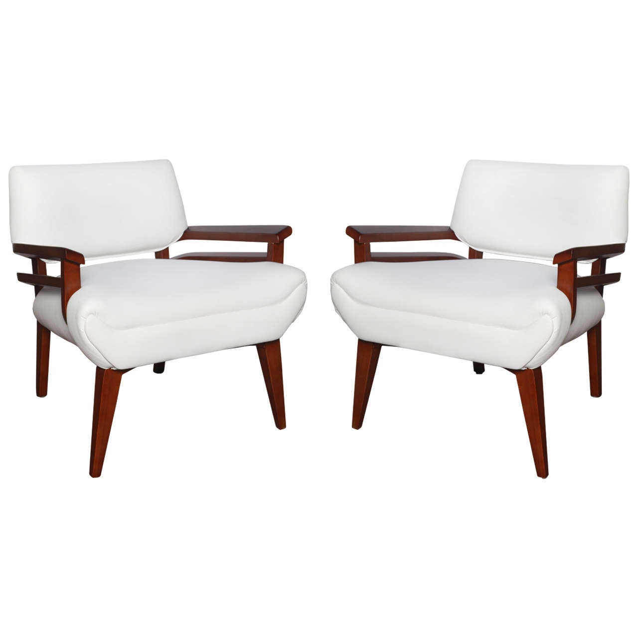Pair of Paul Laszlo Lounge Chairs For Sale
