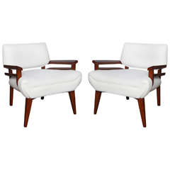 Pair of Paul Laszlo Lounge Chairs