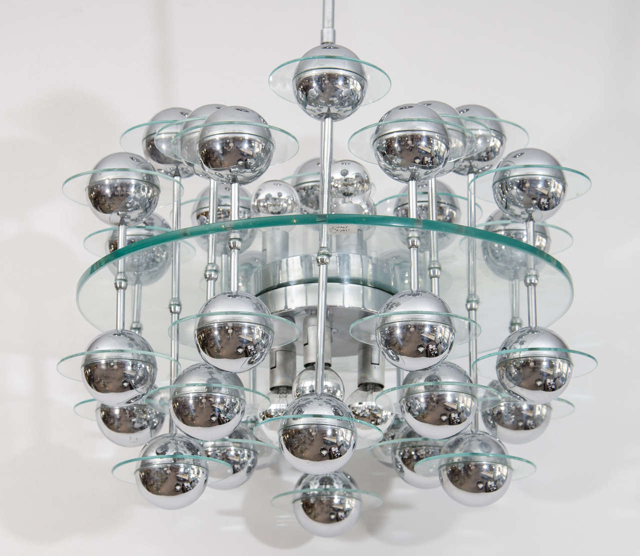Steel Spheres Chandelier