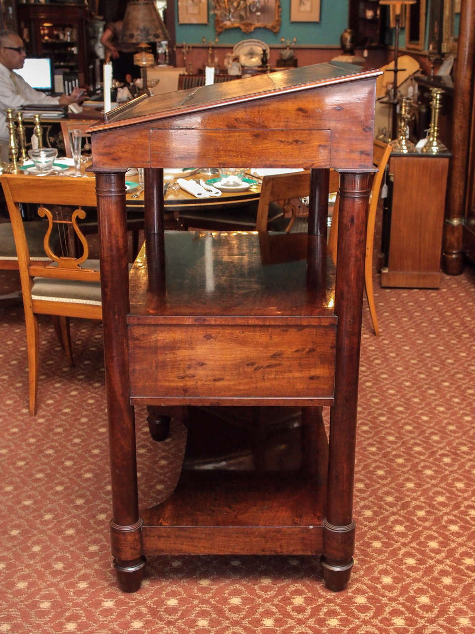 French Empire Period Mahogany Library Stand or Desk For Sale 4