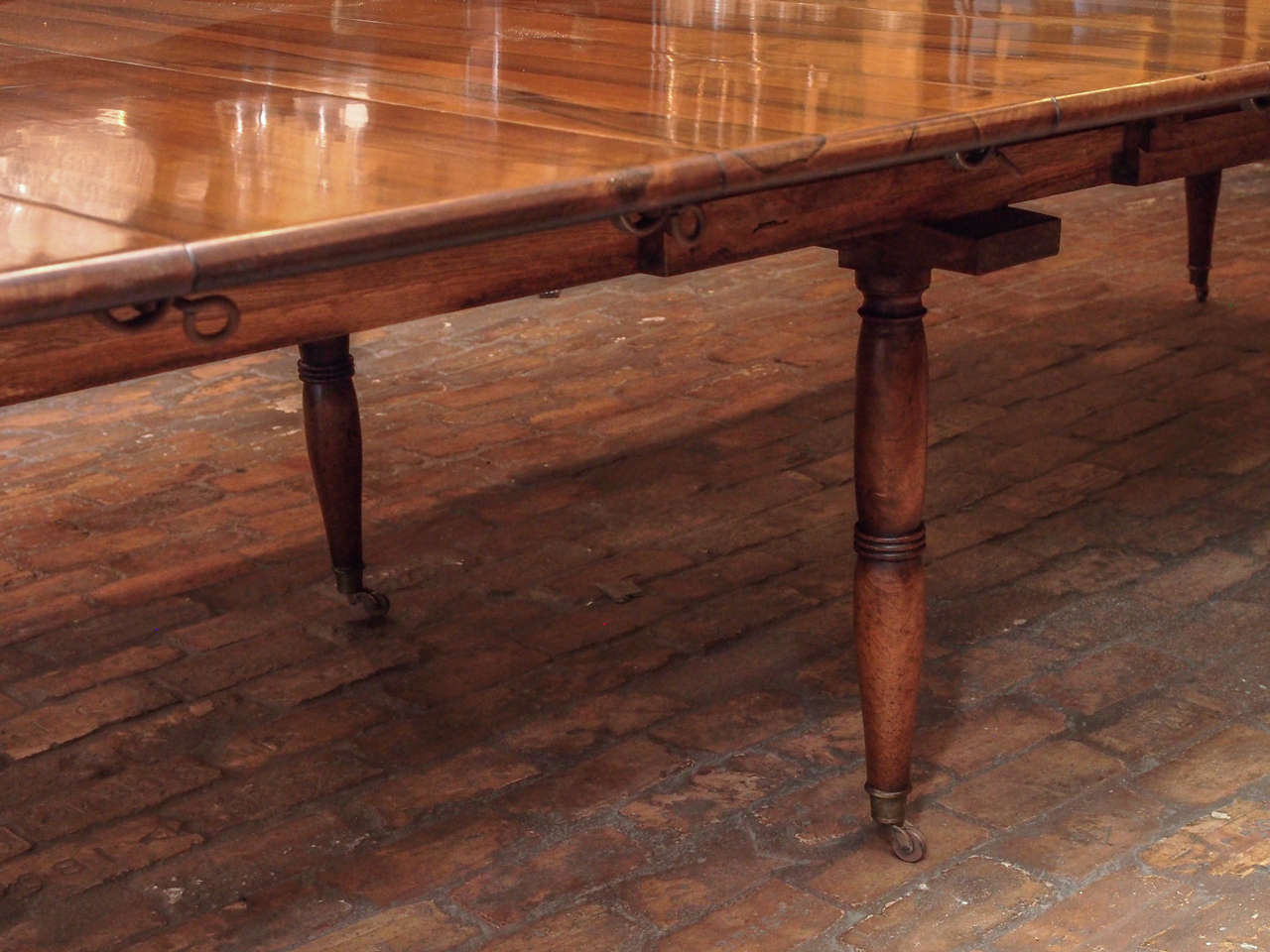 Early 19th Century French Walnut Dining Table 1