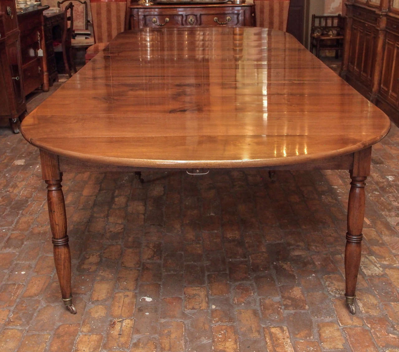 Early 19th Century French Walnut Dining Table 2