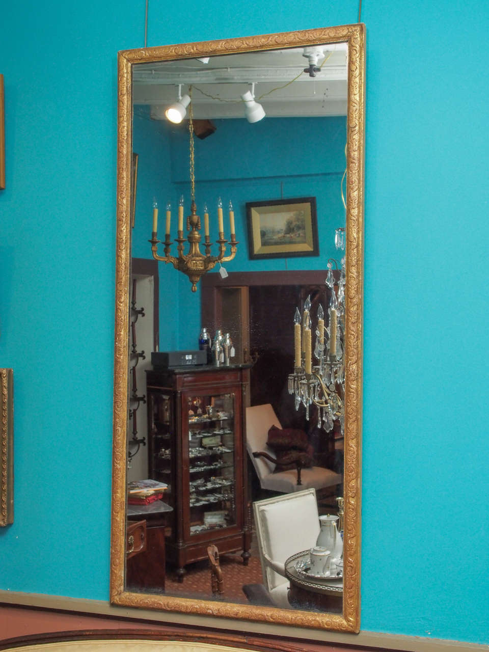 18th Century French Carved and Gilded Mirror at 1stDibs