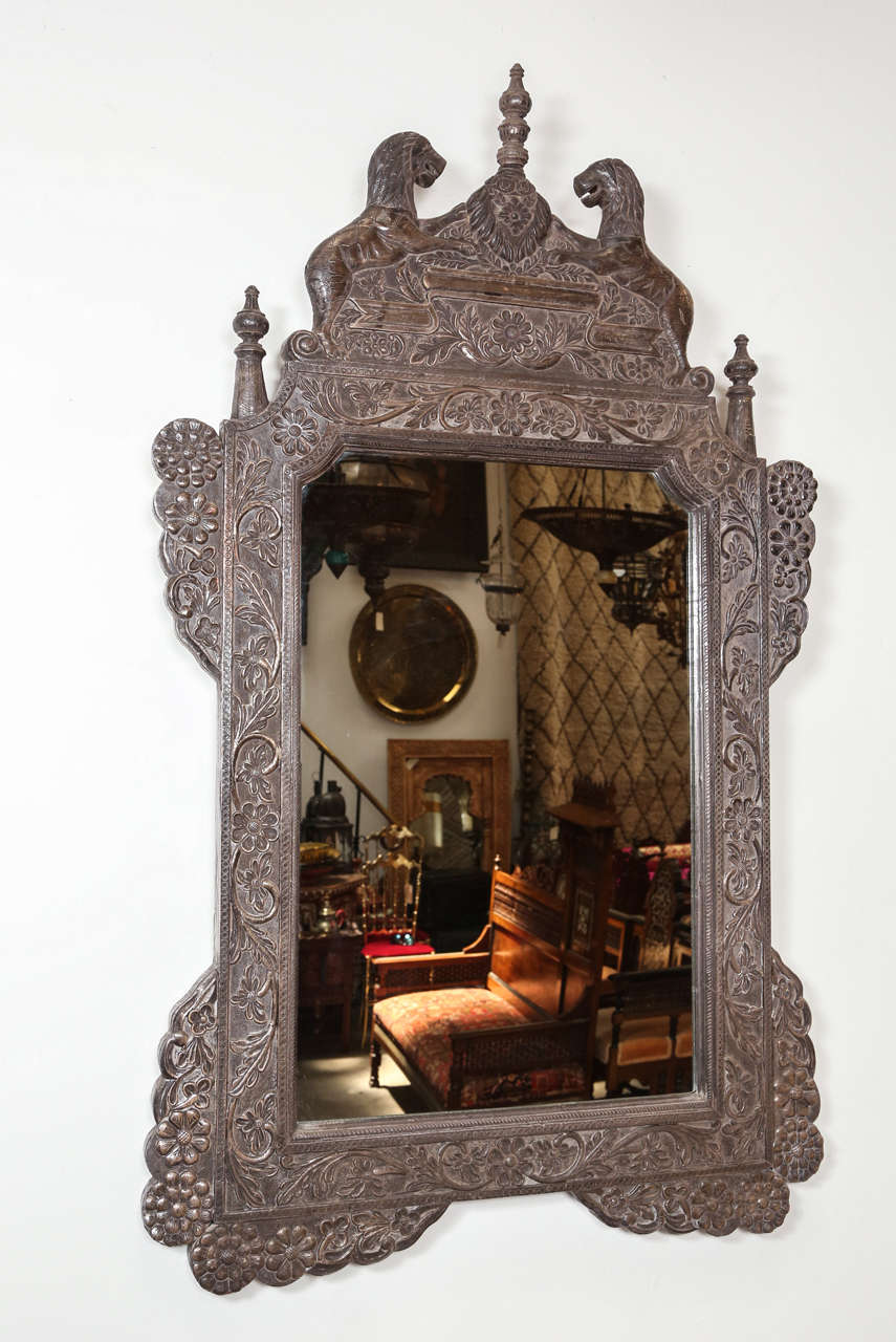 Anglo Indian Silvered Mirror