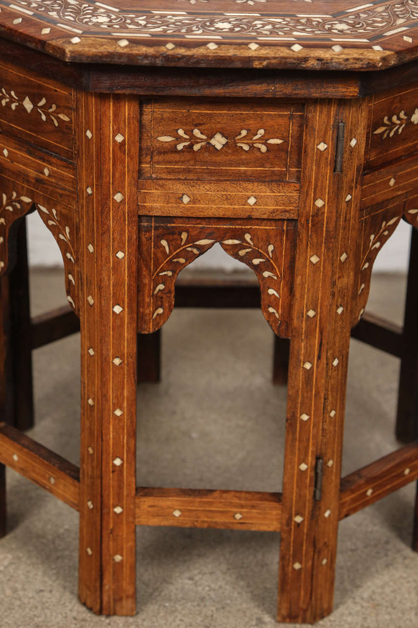 indian inlaid table
