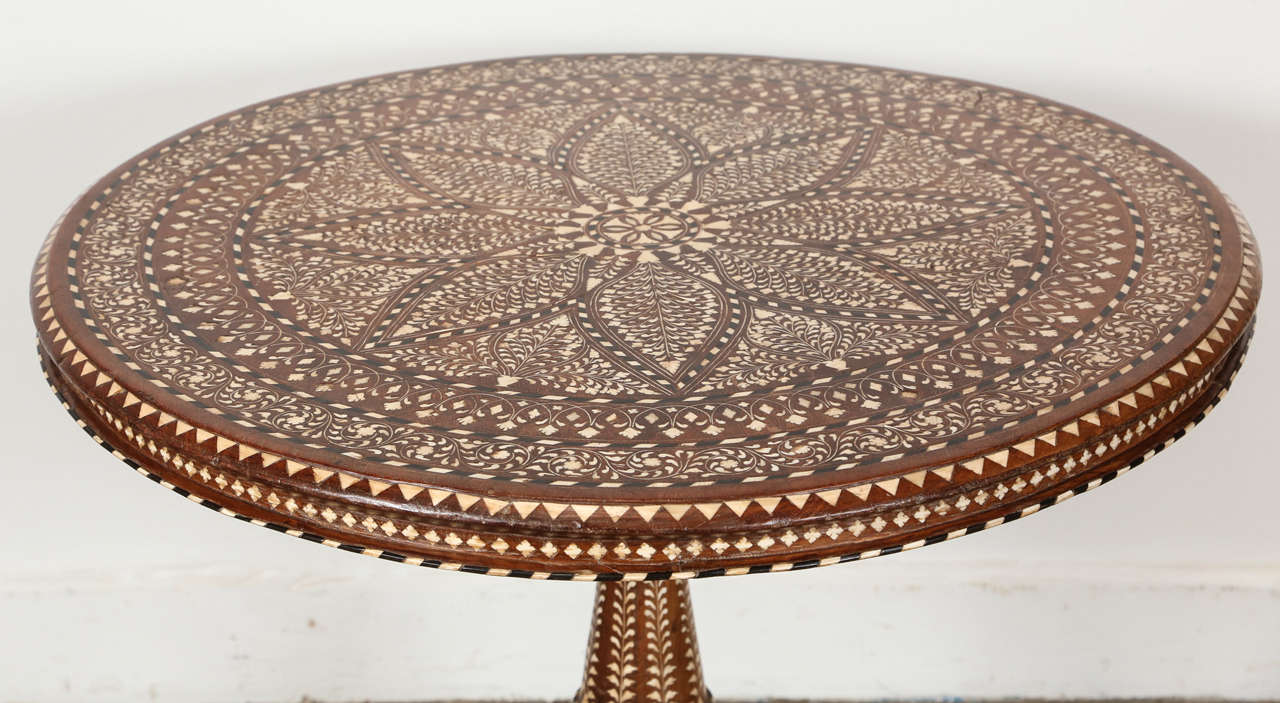 Anglo-Indian Inlaid Anglo Indian Table