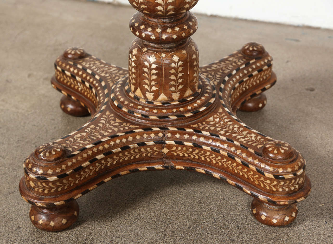 19th Century Inlaid Anglo Indian Table