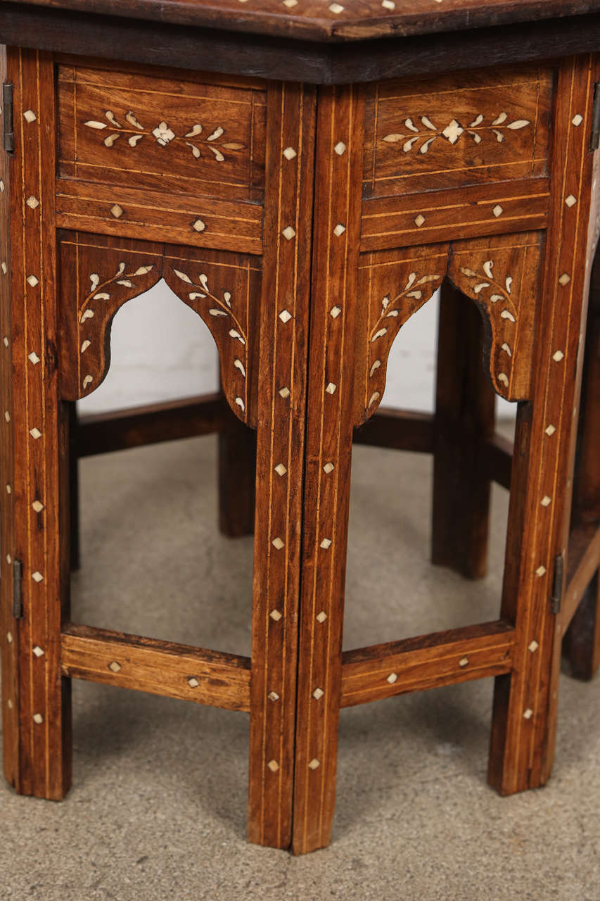 Anglo Indian Inlaid Octagonal Side Table at 1stDibs indian side