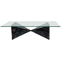 Rare and Exceptional Coffee Table Designed by Paul Evans for Directional