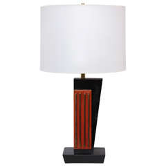 1930s American Modernist Table Lamp Attributed to Paul Lobel 5