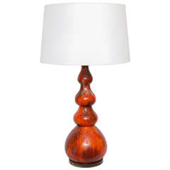1950s Modernist Sculptural Ceramic Table Lamp 1