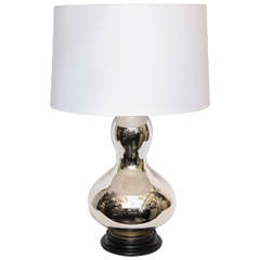 1960s Sculptural Mercury Glass Table Lamp 12