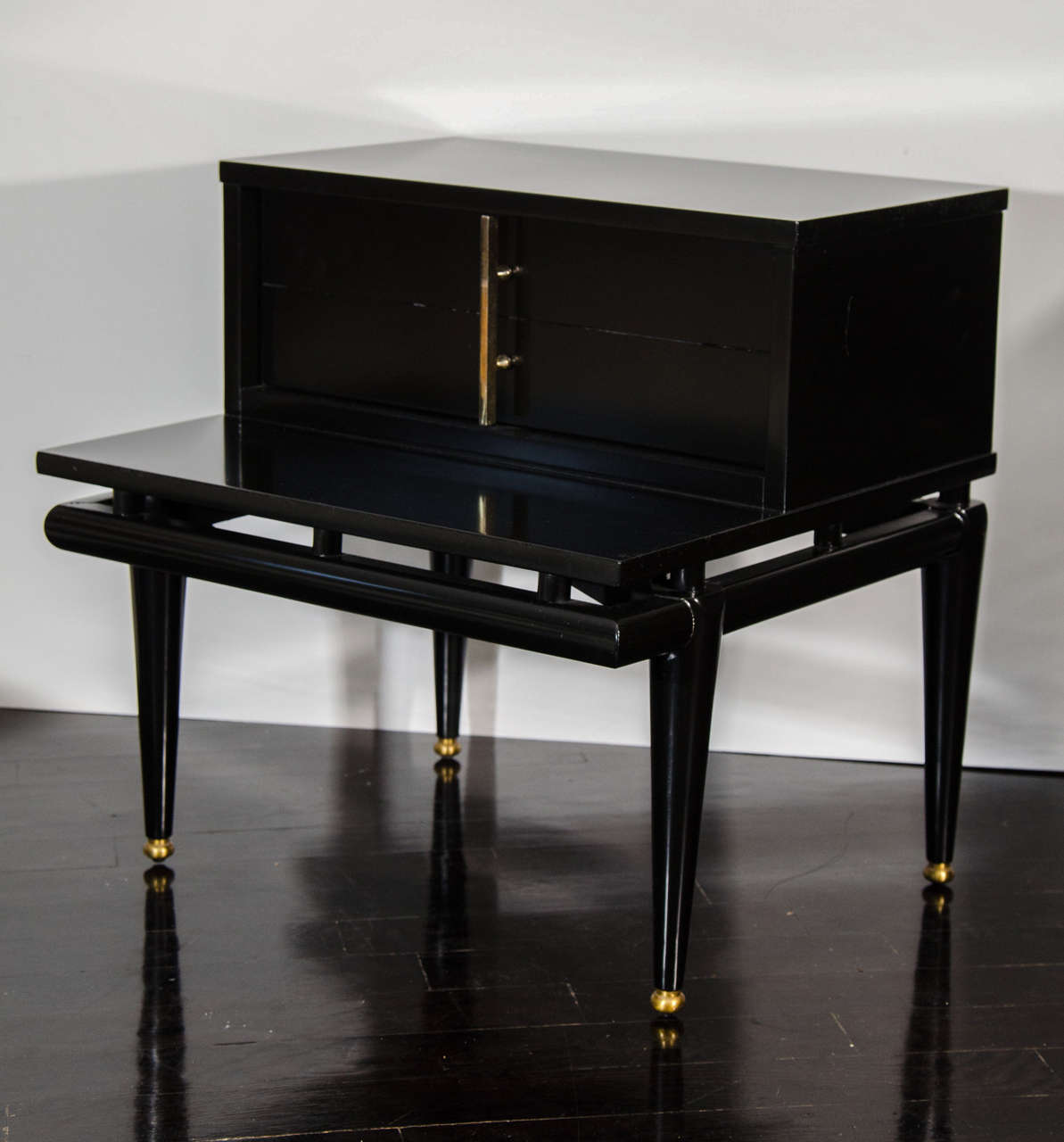 Black Lacquer Side Tables 1