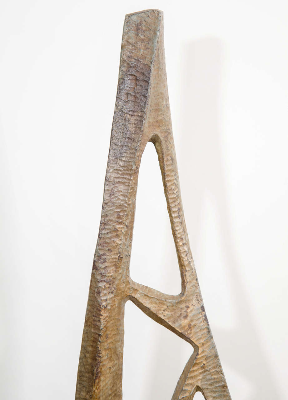 French Tall Abstract Sculpture