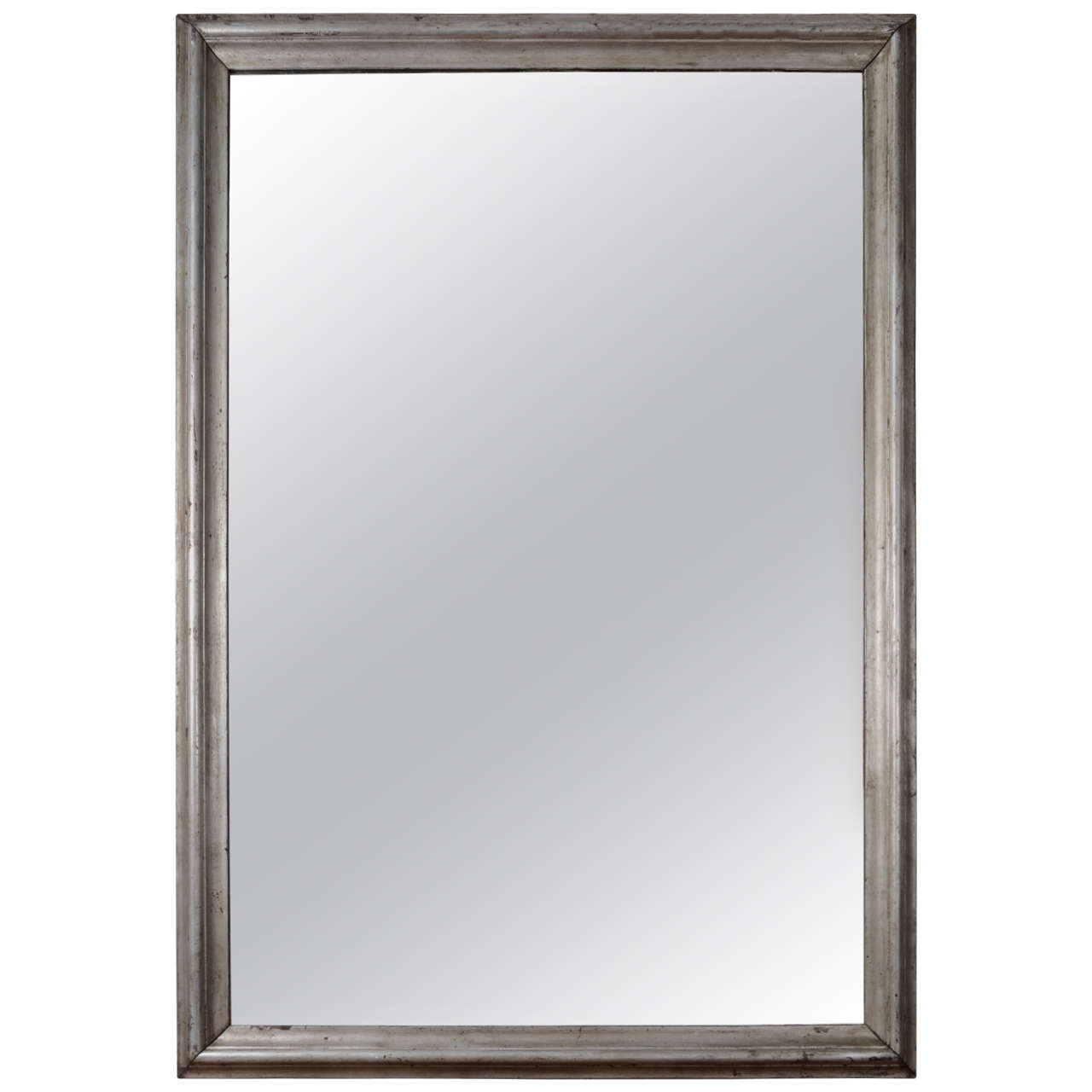 19th c. Silver Leaf Mirror